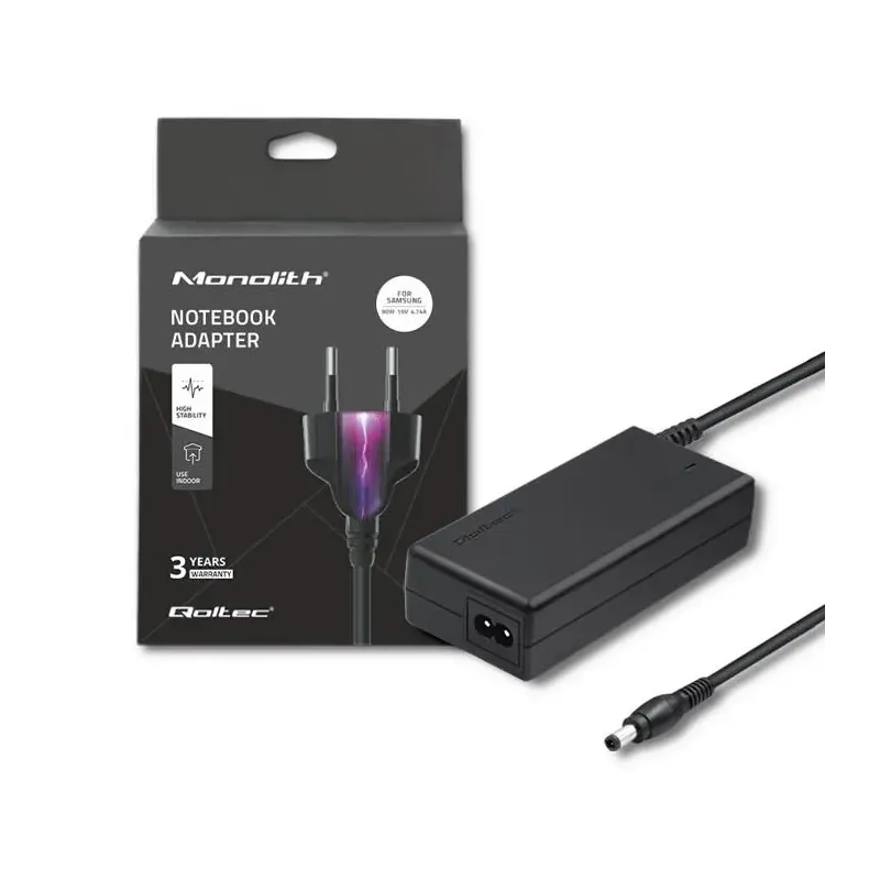 Zasilacz sieciowy Qoltec do Samsung 90W 19V 4,74A 5.5*3.5+pin