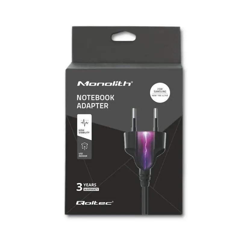 Zasilacz sieciowy Qoltec do Samsung 90W 19V 4,74A 5.5*3.5+pin
