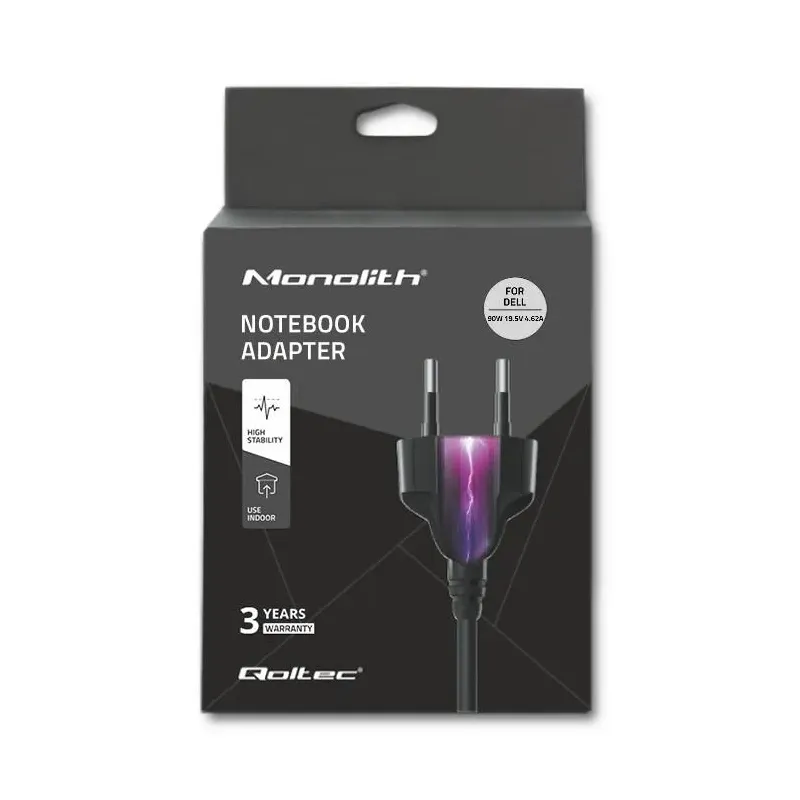 Zasilacz sieciowy Qoltec do Dell 90W 19,5V 4,62A 7,4*5,0+pin