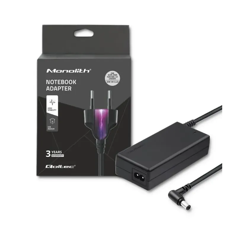 Zasilacz sieciowy Qoltec 65W 19V 3,42A 5.5*2.5