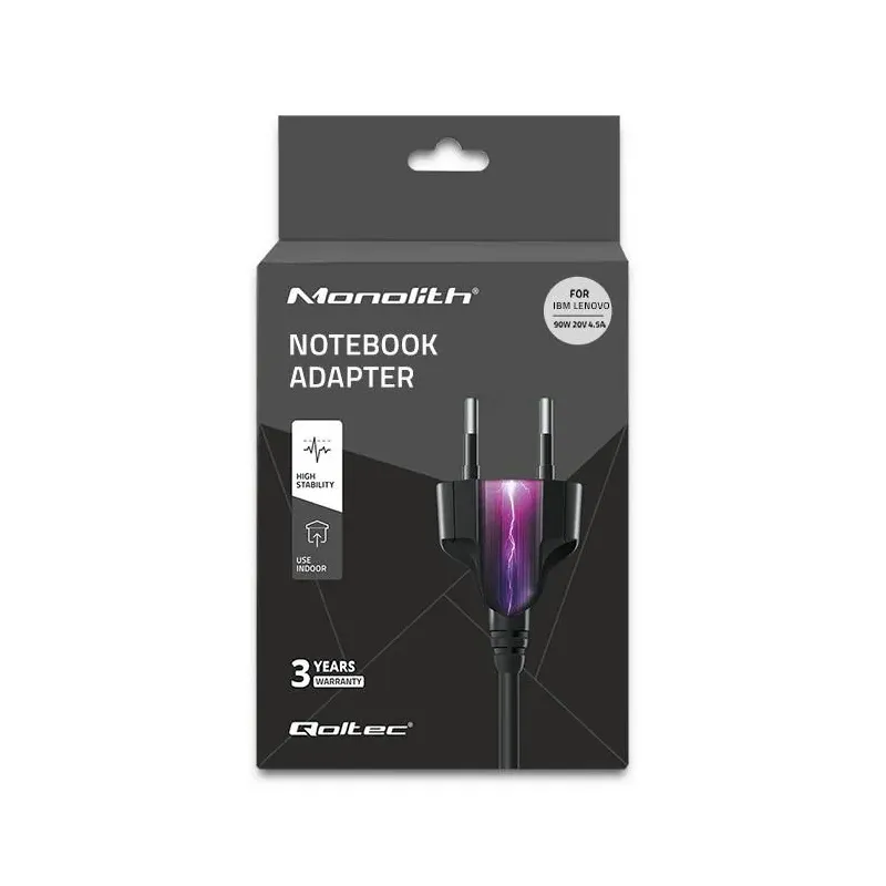 Zasilacz sieciowy Qoltec do IBM Lenovo 90W 20V 4,5A 7,9*5,5