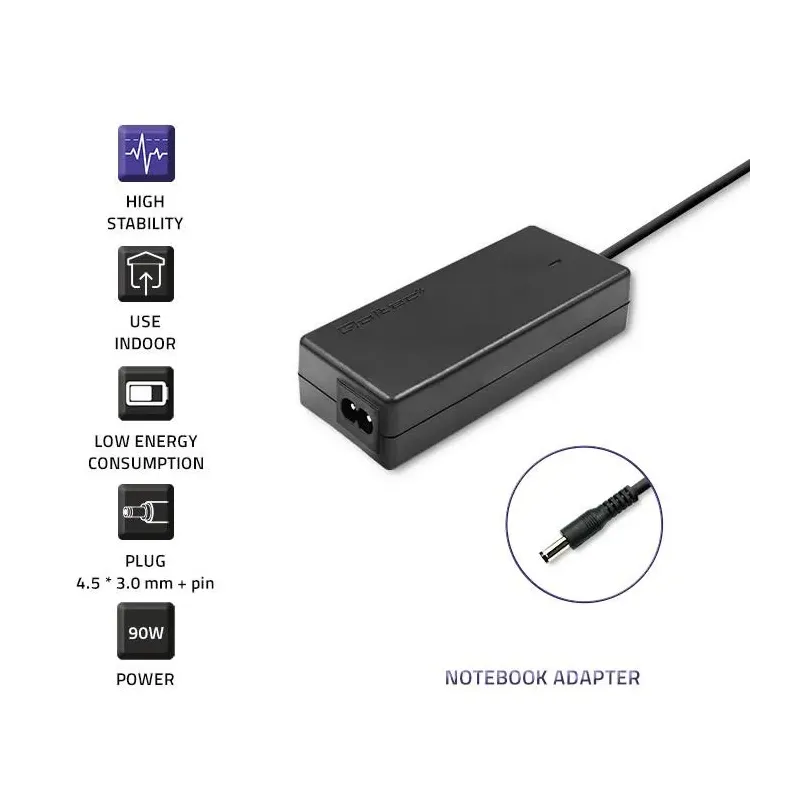 Zasilacz sieciowy Qoltec do Dell 90W 19,5V 4,62A 4,5*3,0+pin