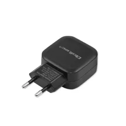 Ładowarka sieciowa Qoltec 17W 5V 3,4A 2xUSB + kabel USB type-C