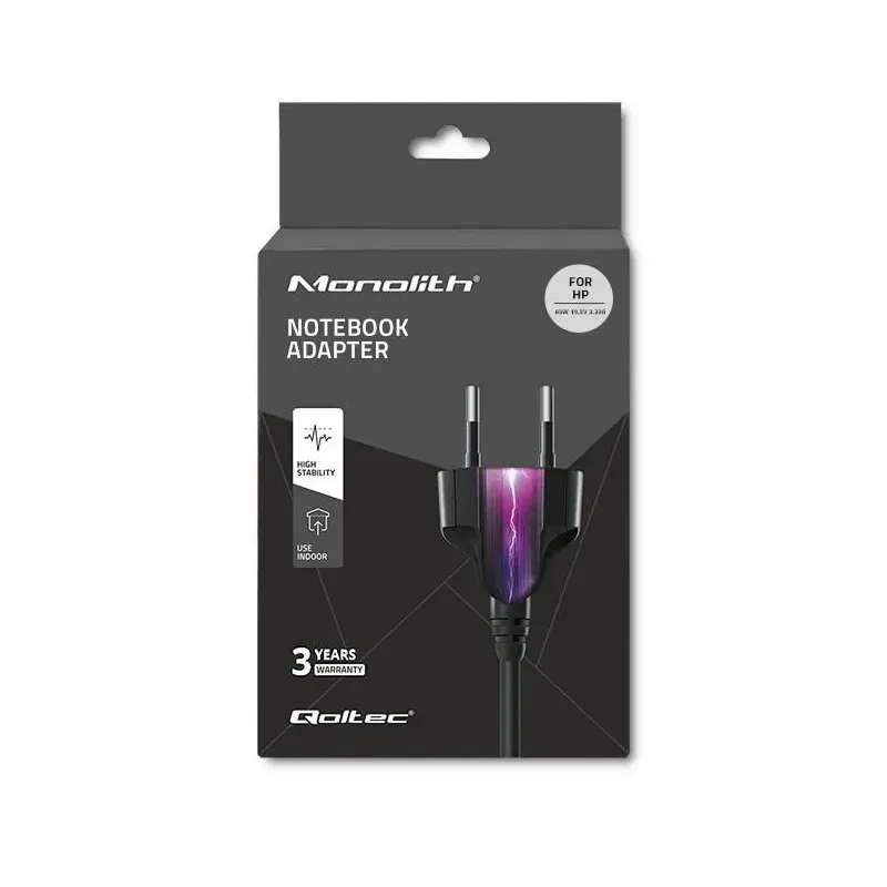 Zasilacz sieciowy Qoltec do HP 65W 19V 3.33A 4.5*3.0+ adapter