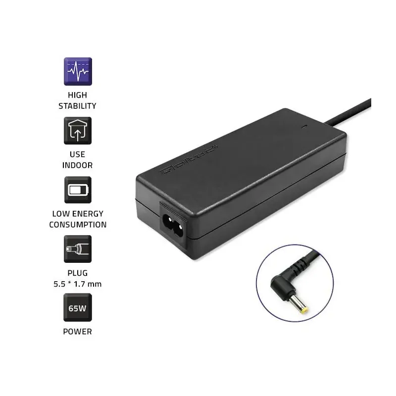 Zasilacz sieciowy Qoltec do Acer 65W | 19V | 3,42A | 5.5*1.7 |+kabel
