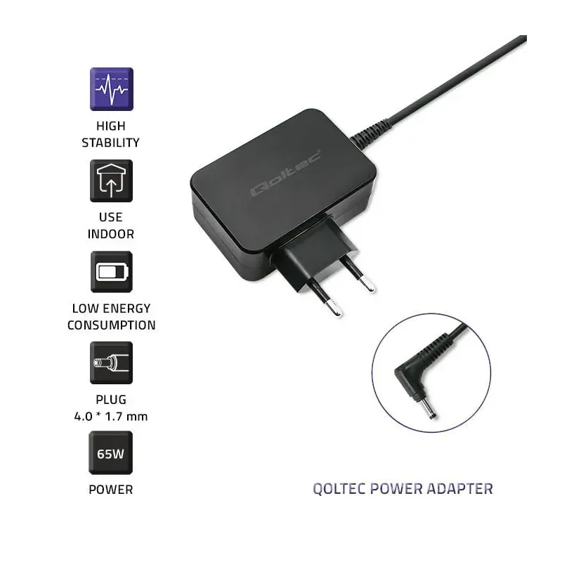Zasilacz sieciowy Qoltec do Lenovo 65W | 20V | 3,25A | 4.0*1.7