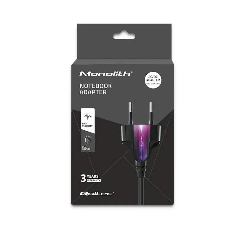 Zasilacz sieciowy Qoltec 65W | 5-20.3V | 2-3.25A | USB typ C | PD