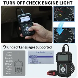 Tester cyfrowy Qoltec diagnostyczny ProLine | OBDII EOBD | 8V-25V | Dual