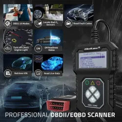 Tester cyfrowy Qoltec diagnostyczny ProLine | OBDII EOBD | 8V-25V | Dual