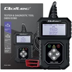 Tester cyfrowy Qoltec diagnostyczny ProLine | OBDII EOBD | 8V-25V | Dual