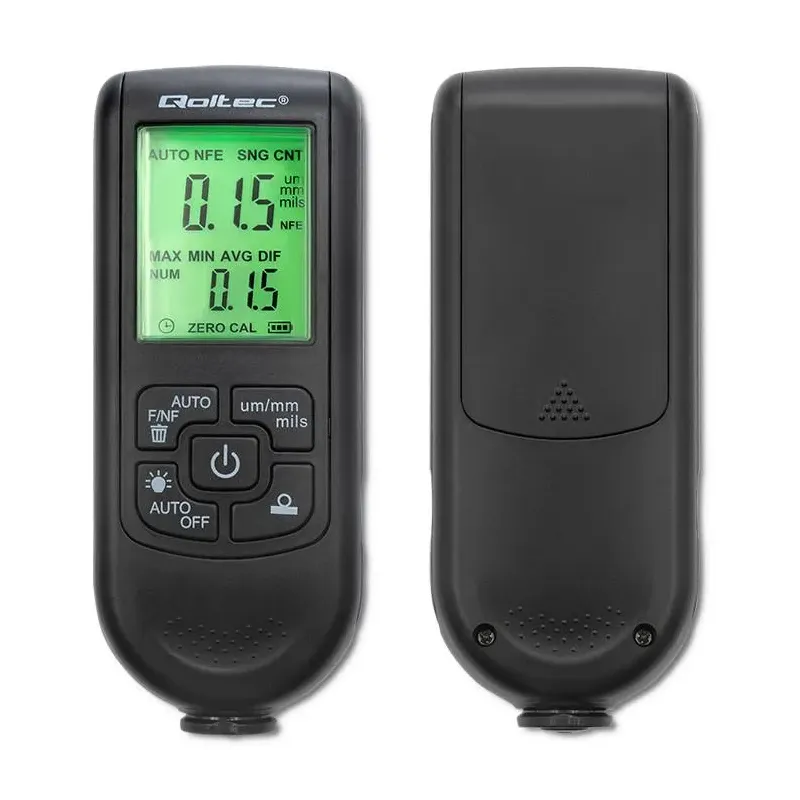 Miernik grubości lakieru Qoltec z wyświetlaczem LCD | 0 ~ 2000um