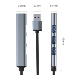 Hub Qoltec adapter USB 3.0 4w1 | USB 3.0 | 3x USB 2.0 | PartsPC.pl