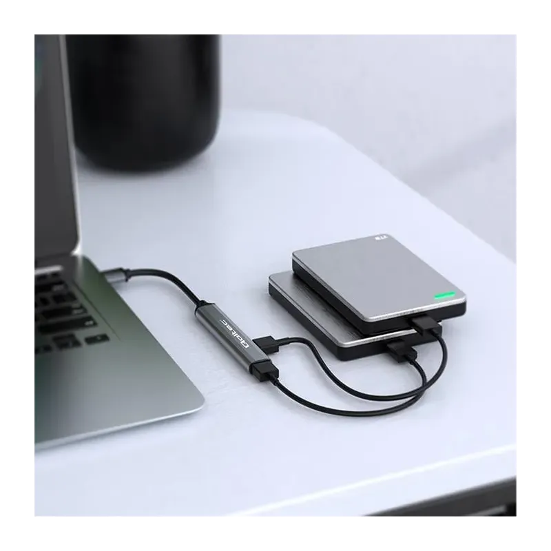 Hub Qoltec adapter USB-C 3.1 4w1 | USB 3.0 | 3x USB 2.0