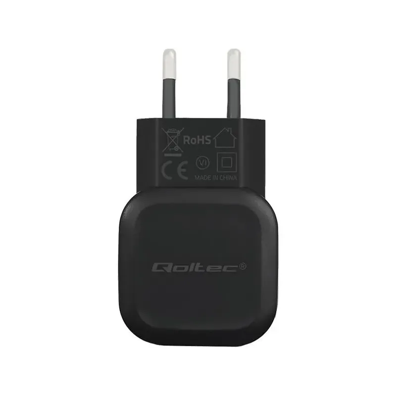 Ładowarka sieciowa Qoltec 12W | 5V | 2,4A | USB | +kabel MicroUSB