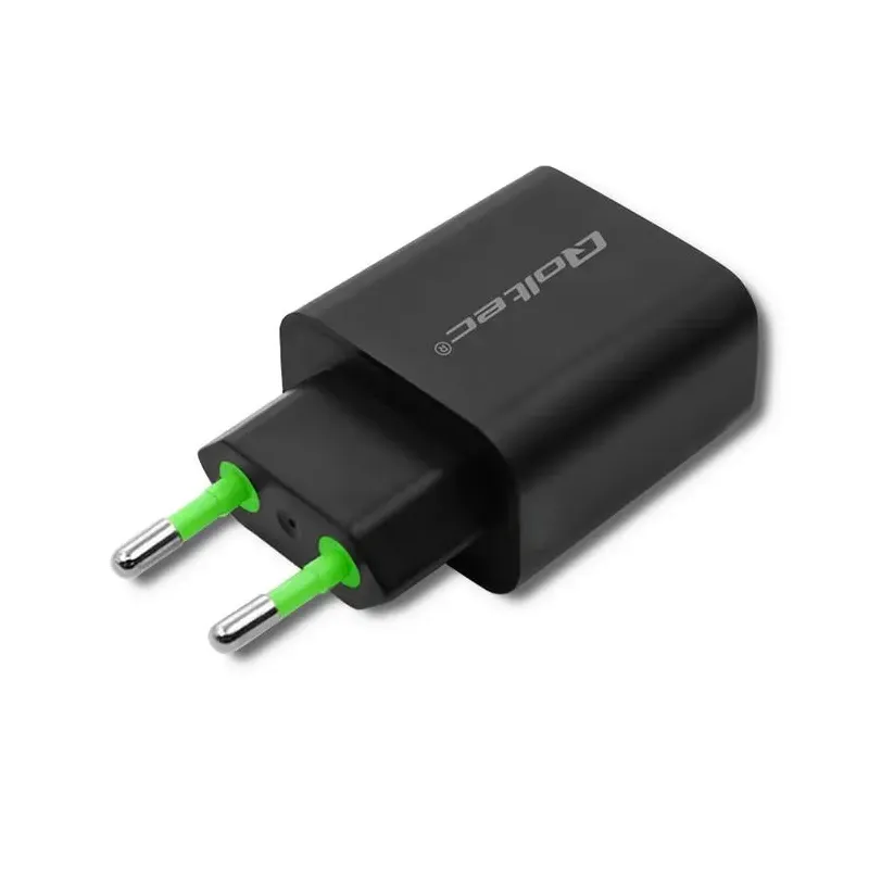 Ładowarka sieciowa Qoltec 18W | 5-12V | 1.5-3A | USB typ C PD | USB QC 3.0