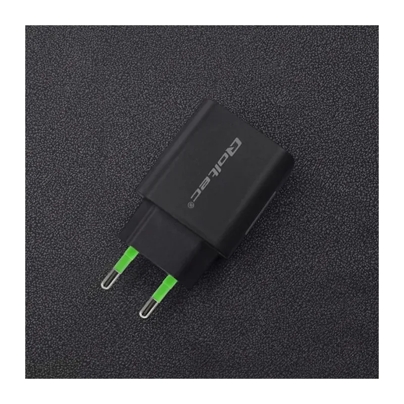 Ładowarka sieciowa Qoltec 18W | 5-12V | 1.5-3A | USB typ C PD | USB QC 3.0