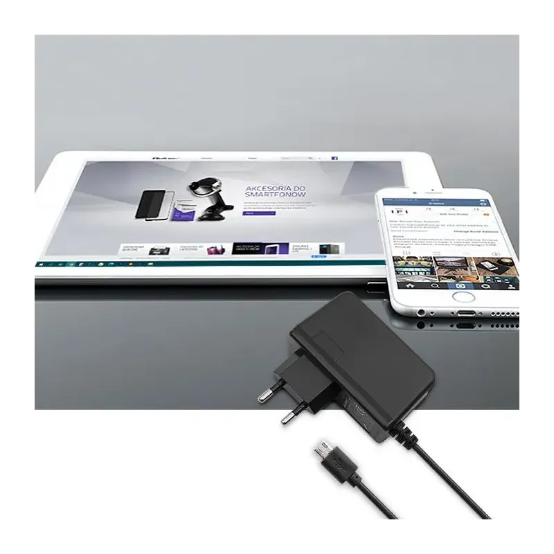 Ładowarka sieciowa Qoltec 15W | 5V | 3A | micro USB