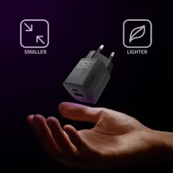 Ładowarka sieciowa Qoltec 35W GaN ULTRA | 5-20V | 2.25-3A | 1 x USB typ C