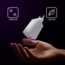 Ładowarka sieciowa Qoltec 65W GaN ULTRA | 5-20V | 2.25-3.25A | 1 x USB typ