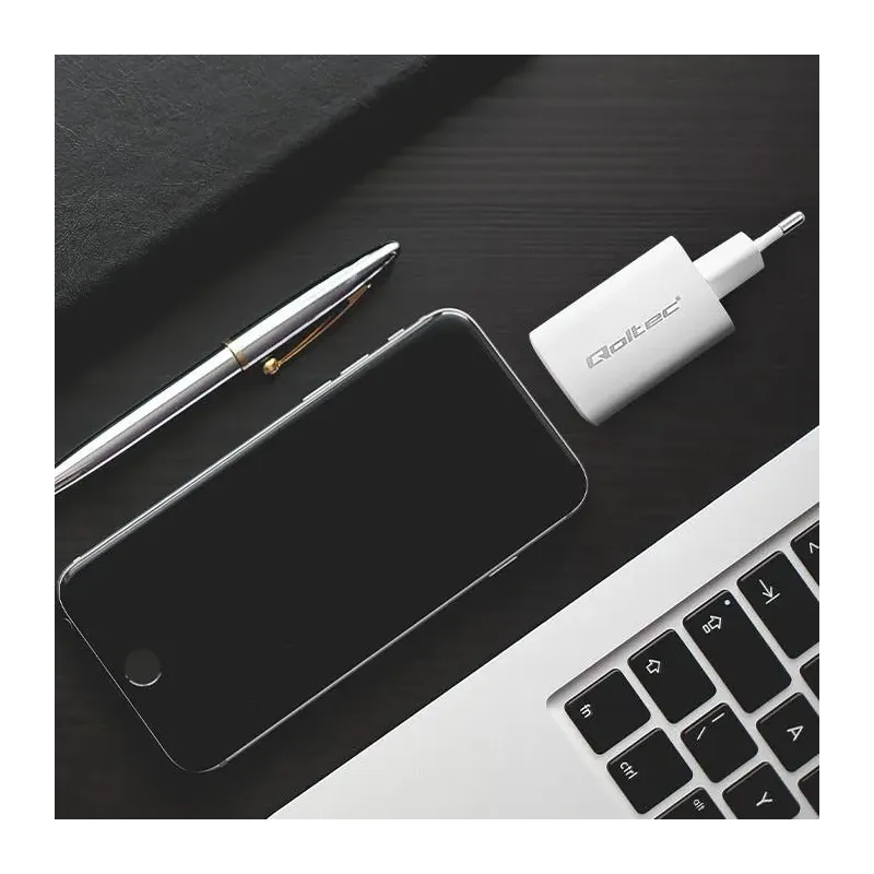 Ładowarka sieciowa Qoltec 65W GaN ULTRA | 5-20V | 2.25-3.25A | 1 x USB typ