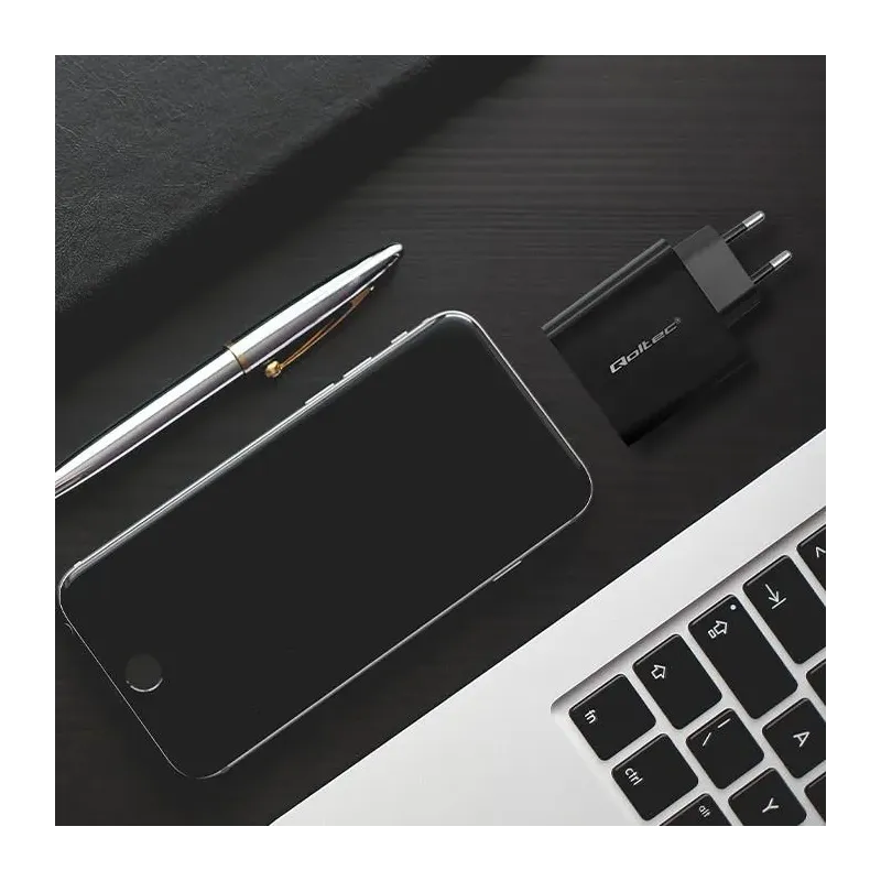 Ładowarka sieciowa Qoltec Super Quick PD | 1xUSB-C | 1xUSB | 45W | 5-20V |