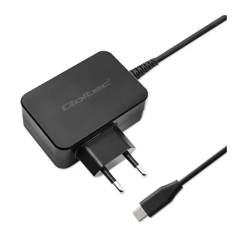 Ładowarka sieciowa Qoltec GaN POWER PRO | 1xUSB-C | 30W | 5-20V | 1.5-3A |