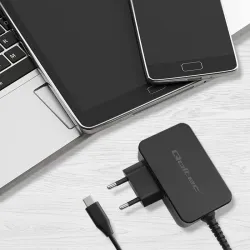 Ładowarka sieciowa Qoltec GaN POWER PRO | 1xUSB-C | 65W | 5-20V | 3-3.25A |