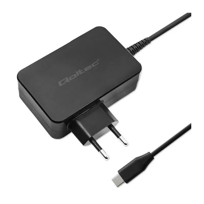 Ładowarka sieciowa Qoltec GaN POWER PRO | 1xUSB-C | 90W | 5-20V | 3-4.5A |