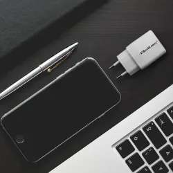 Ładowarka sieciowa Qoltec 35W GaN | 5-20V | 1.5-3A | 1xUSB-C PD | 1xUSB QC