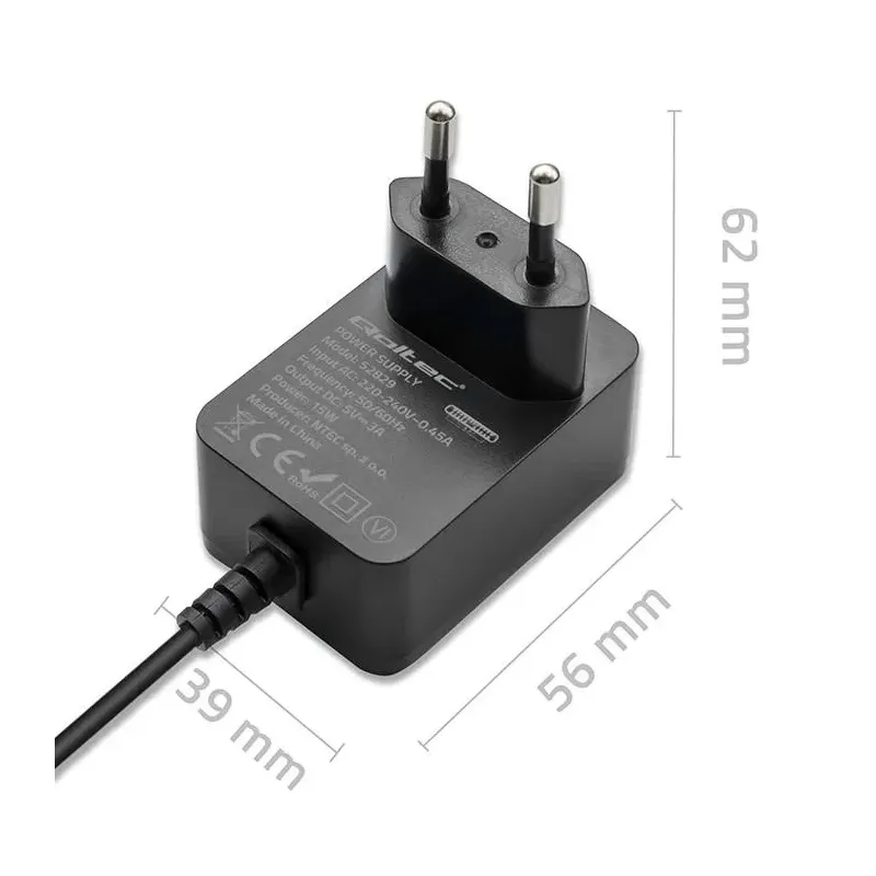 Ładowarka Qoltec Super FAST PD do Raspberry PI 4 | USB-C | 15W | 5V | 3A |