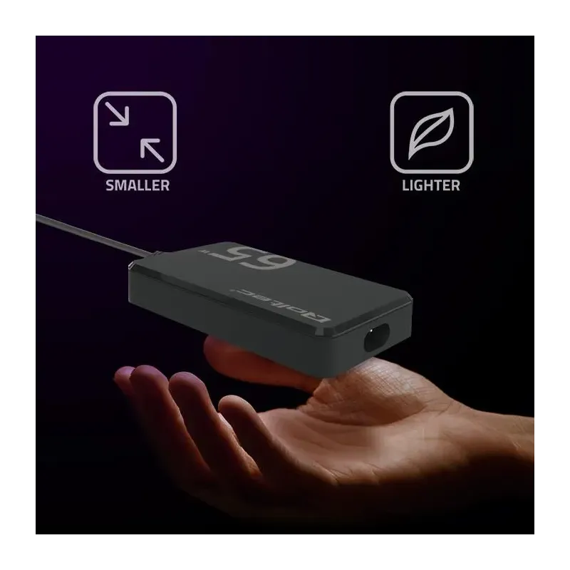 Ładowarka sieciowa Qoltec 65W GaN Super Fast SLIM | PD | 5-20V | 3.25A |
