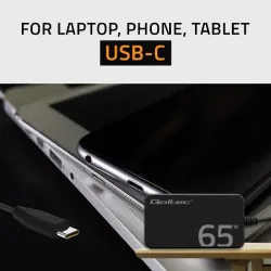 Ładowarka sieciowa Qoltec 65W GaN Super Fast SLIM | PD | 5-20V | 3.25A |