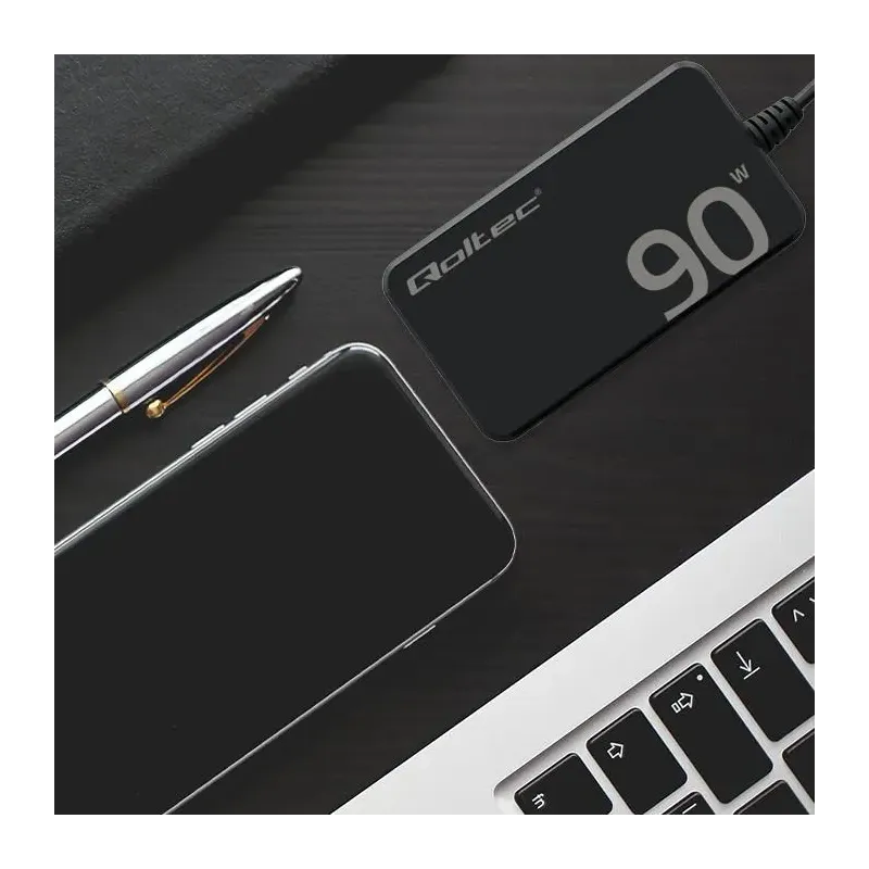 Ładowarka sieciowa Qoltec 90W GaN Super Fast SLIM | PD | 5-20V | 4.5A |