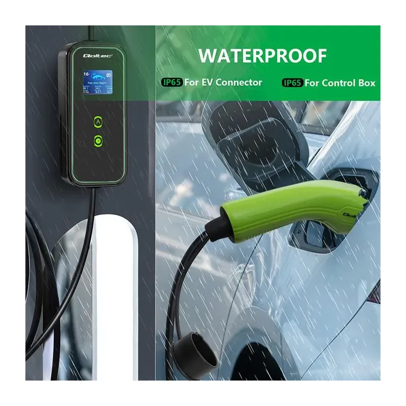 Ładowarka Qoltec do samochodu elektrycznego EV 2 w 1 typ2 | 3.5kW | 230V