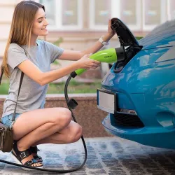 Ładowarka Qoltec do samochodu elektrycznego EV 2 w 1 typ2 | 3.5kW | 230V