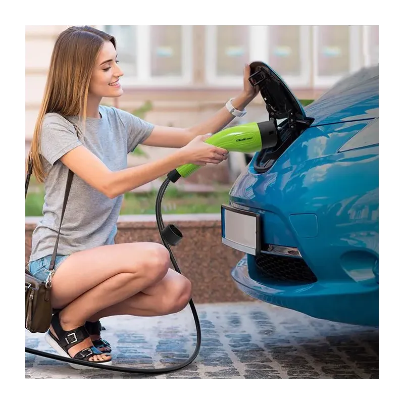 Ładowarka Qoltec do samochodu elektrycznego EV 2 w 1 typ2 | 3.5kW | 230V