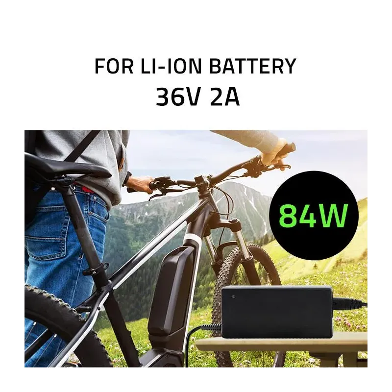 Ładowarka Qoltec do baterii roweru elektrycznego 36V | 42V | 2A | 5.5*2.5