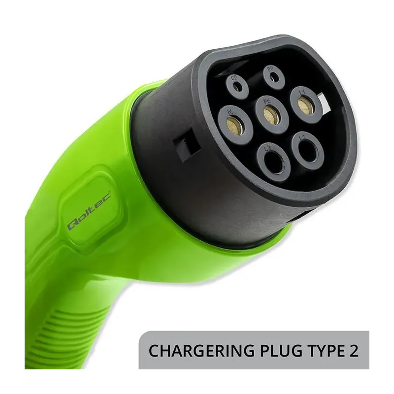 Stacja ładowania Qoltec EV 2w1 Typ2 | 22kW | Wi-Fi | LCD | 3 fazy | Wallbox