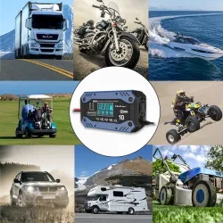 Ładowarka inteligentna Qoltec do akumulatora STD AGM GEL | PartsPC.pl