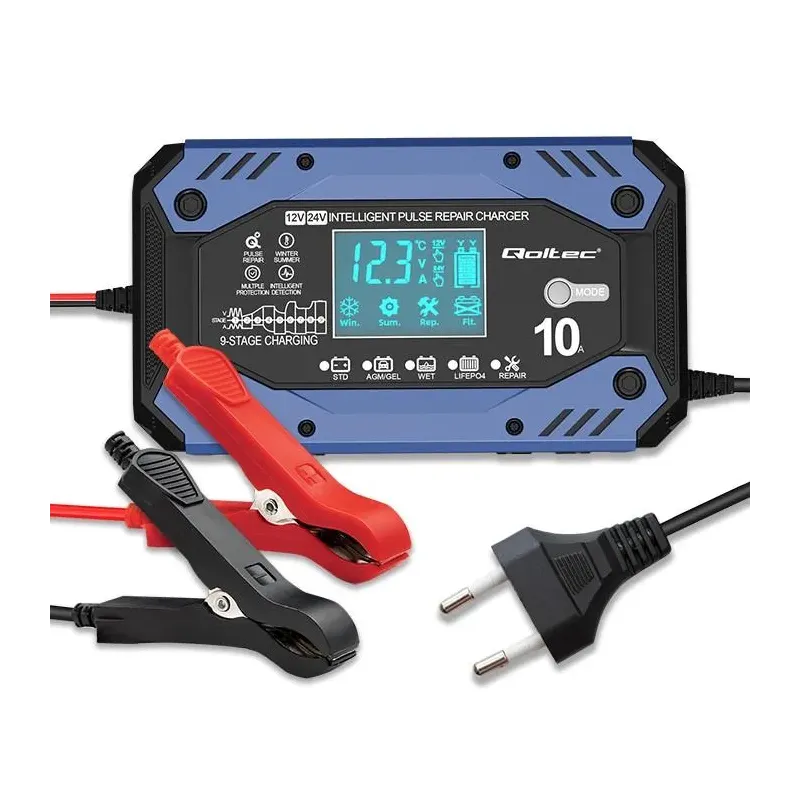 Ładowarka inteligentna Qoltec do akumulatora STD AGM GEL LiFePO4 |