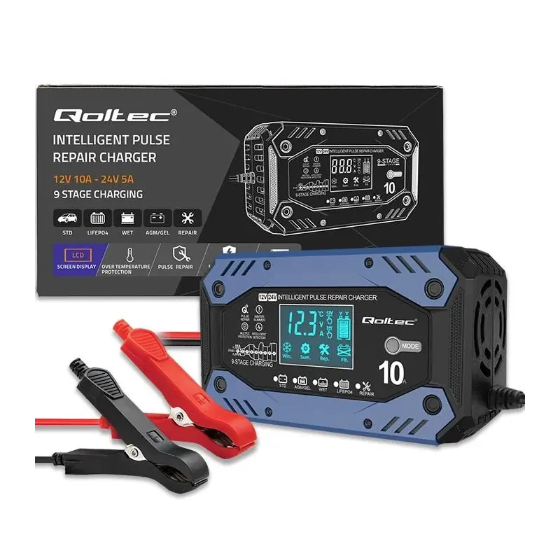 Ładowarka inteligentna Qoltec do akumulatora STD AGM GEL LiFePO4 |