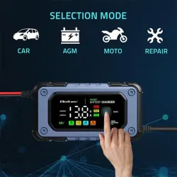 Prostownik Qoltec do akumulatora z funkcją naprawy | Inteligentna