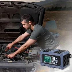 Ładowarka mikroprocesorowa Qoltec z testerem baterii i funkcją naprawy 12V
