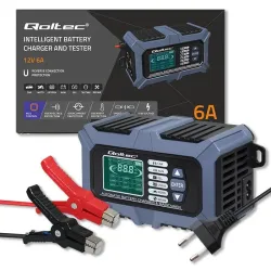 Ładowarka mikroprocesorowa Qoltec z testerem baterii i funkcją naprawy 12V