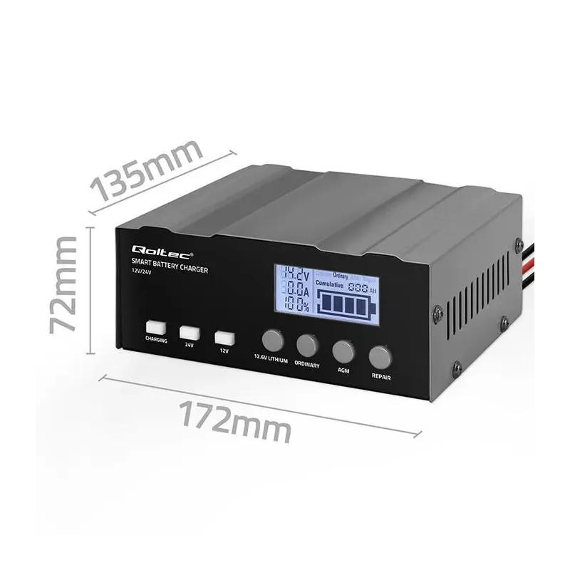 Ładowarka inteligentna Qoltec mikroprocesorowa 12V | 12.6V | 24V |