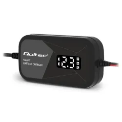 Ładowarka inteligentna Qoltec mikroprocesorowa 12V | 2A | Prostownik do