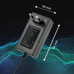 Ładowarka do akumulatora Qoltec AGM GEL STD 6V 12V | 1.5A | Prostownik z