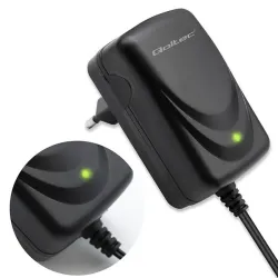 Ładowarka do akumulatora Qoltec AGM GEL STD 12V | 1A | Prostownik z