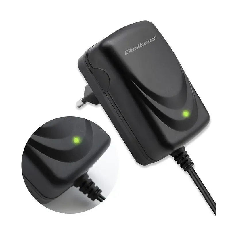 Ładowarka do akumulatora Qoltec AGM GEL STD 12V | 1A | Prostownik z