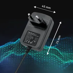 Ładowarka do akumulatora Qoltec AGM GEL STD 12V | 1A | Prostownik z